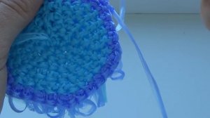 КРУГЛАЯ и ПЫШНАЯ МОЧАЛКА крючком в ОДНУ нить. Мастер-класс для начинающих. Елена Шатохина