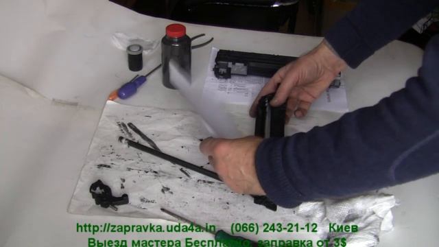 Заправка картриджа HP LJ-1102 (285A), CB435A, CB436A, Canon 725, смотреть онлайн