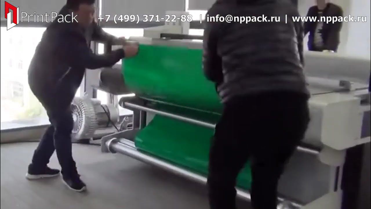 Монтаж роля на плоттер JWEI CB 03II-2516RM смотреть онлайн