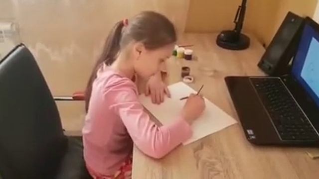 Пасхальный рисунок. Милюхина Ксения 3 класс смотреть онлайн