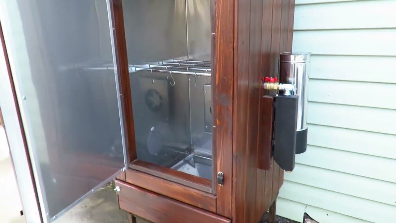 Коптильня для дома. Разовая загрузка 30 кг. смотреть онлайн