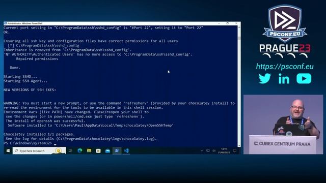 WinRM vs. OpenSSH: A Showdown for PowerShell Remoting - Paul Broadwith - PSConfEU 2023 смотреть онлайн
