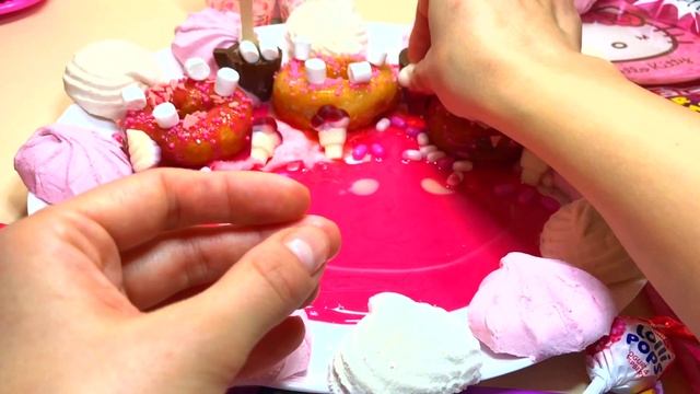 СЛАДКИЕ НЕОНОВЫЕ ДОНАТЫ! ASMR ПОНЧИКИ!!! Открываем и смешиваем всевозможные вкусняхи! смотреть онлайн