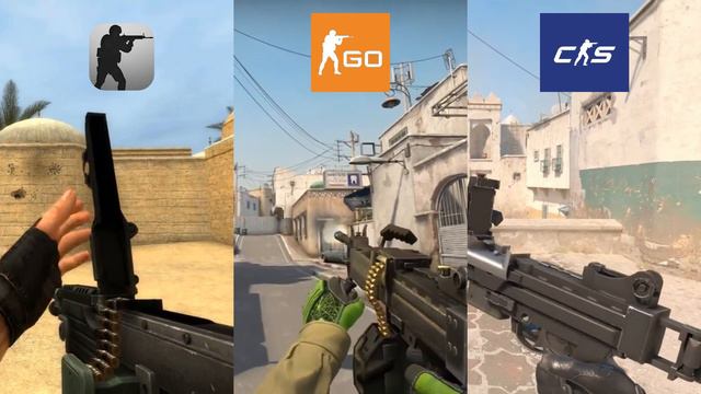 CS 1.6 & CS:GO VS. CS SOURCE 2 WEAPON COMPARISON смотреть онлайн