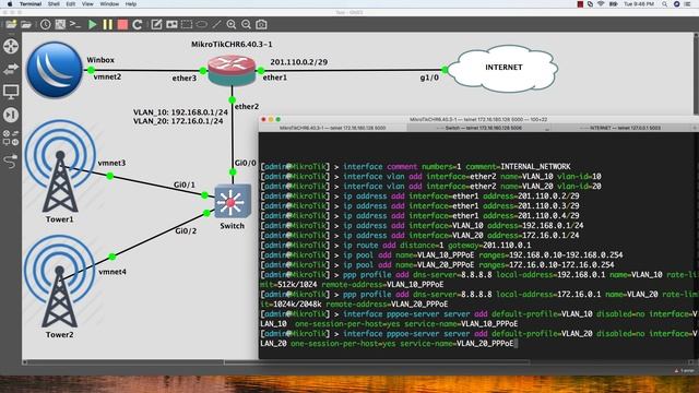 3-Configure Mikrotik with VLAN and PPPoE Server смотреть онлайн