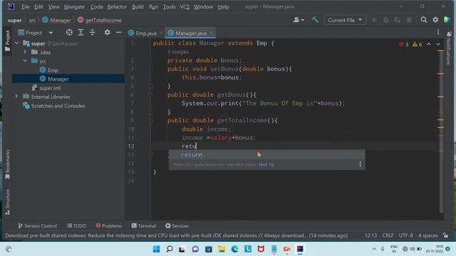 Program Of Inheritance In JAVA LANGUAGE смотреть онлайн