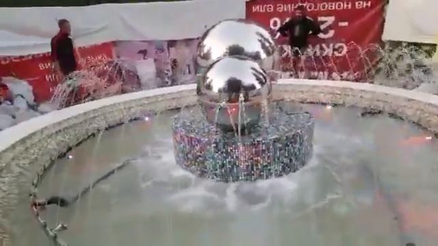 Завершается реконструкция фонтана в парке на Комсомольской г.о. Похвистнево смотреть онлайн