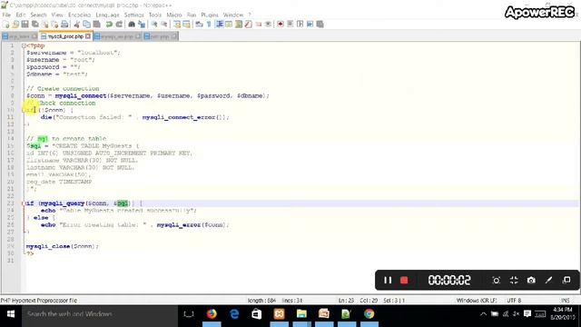 Database Connectivity in PHP смотреть онлайн