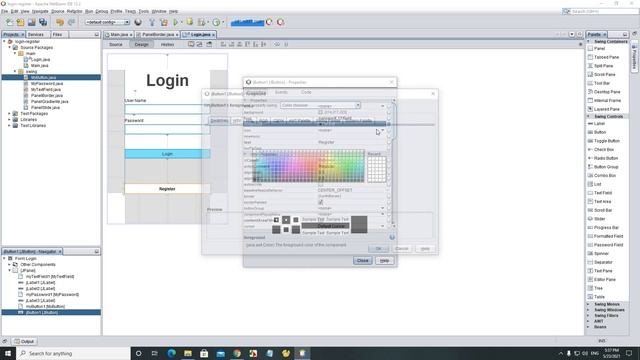 Java GUI - Login and Register Form смотреть онлайн