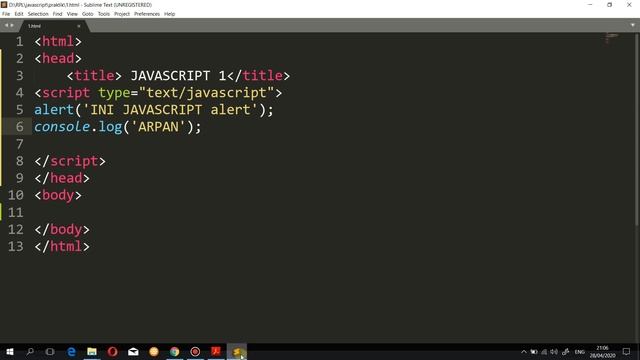 2 JAVASCRIPT (menampilkan hasil di halaman web ) #SMKN1KOTAMOBAGU смотреть онлайн