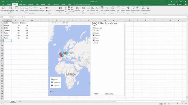 Bing Maps Excel add-in demonstration смотреть онлайн