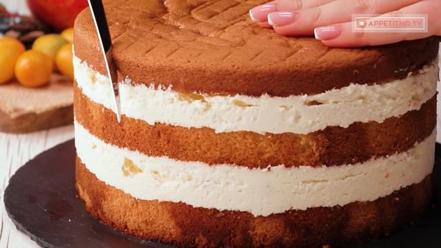 Вырезать часть бисквита, чтобы приготовить самый вкусный торт с фруктами и желе смотреть онлайн
