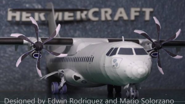 ATR 72 Papercraft (1:120) Instructions. By Hermercraft.