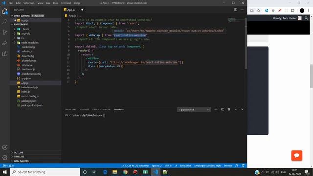 React Native Tutorial - 15: Webview and its Customization смотреть онлайн