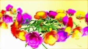 Цветочный венок футаж