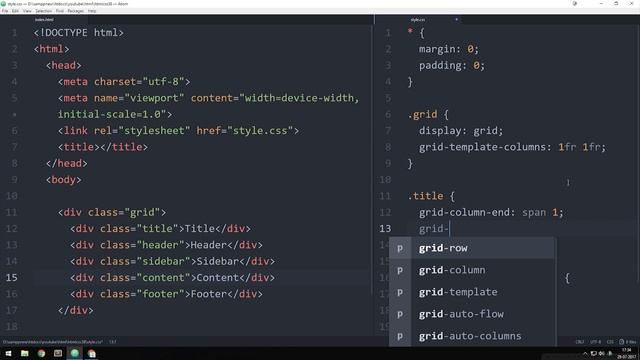 How to Create Website Layouts Using CSS Grid | Learn HTML and CSS | HTML Tutorial смотреть онлайн