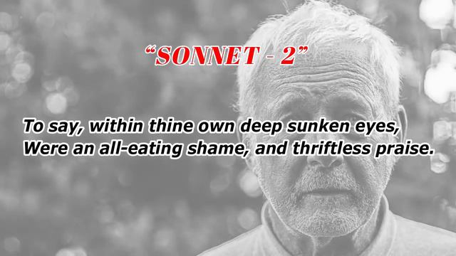 Sonnet 2 by William Shakespeare | When forty winters shall besiege thy brow | Explain In Hindi смотреть онлайн