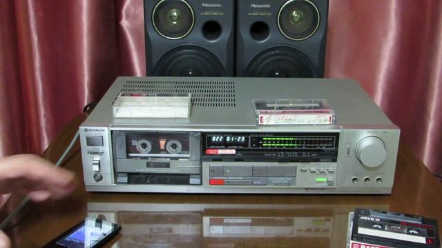 Hitachi D-E66  воспр., запись, тест.