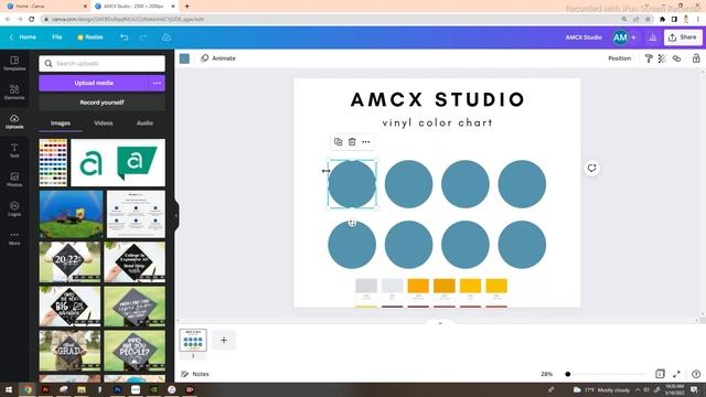 How to create your own vinyl color chart in Canva. Easy DIY color chart for your Cricut Business. смотреть онлайн