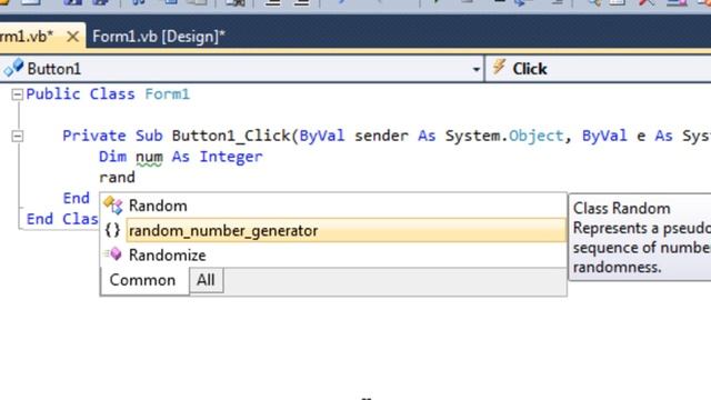 visual basics 2010 - random number generator смотреть онлайн