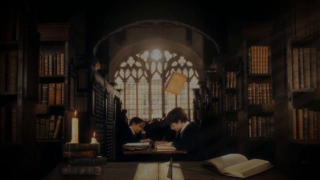 Hogwarts Library 📚 POMODORO Study Session 25/5 - Harry Potter Ambience 📚 Focus, Relax & Study