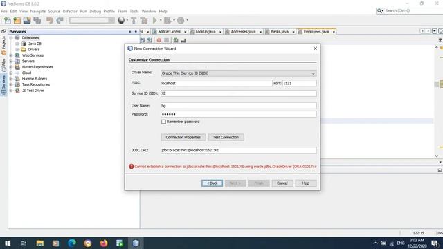 connect oracle database with NetBeans importing database tables from NetBeans project oracle part 2 смотреть онлайн