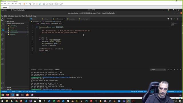 COMP301 - M2020 - Lesson 8 - Part 1 - Python Functions смотреть онлайн