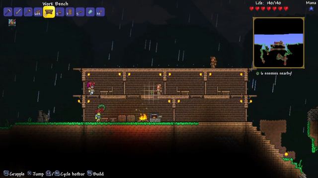 Terraria PS4 1.3 Melee Character Ep. 1- Making the NPC House!!! смотреть онлайн