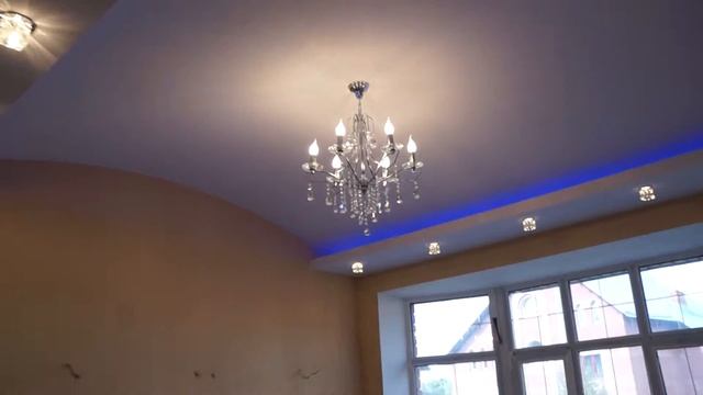 Арочный многоуровневый потолок из ткани смотреть онлайн