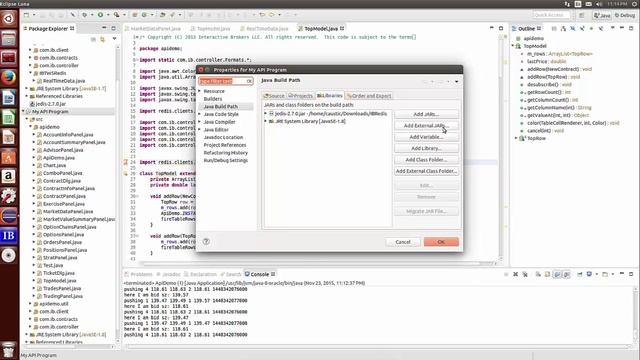 Demo of multiple Interactive Broker TWS data using Java API pushed into NOSQL Redis смотреть онлайн