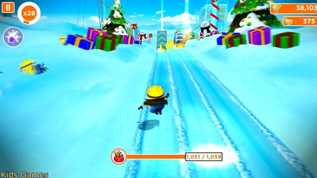 Despicable Me 2: Minion Rush Festive Festivities Unlock Snowboarder Minion & Perks Prize Pod
