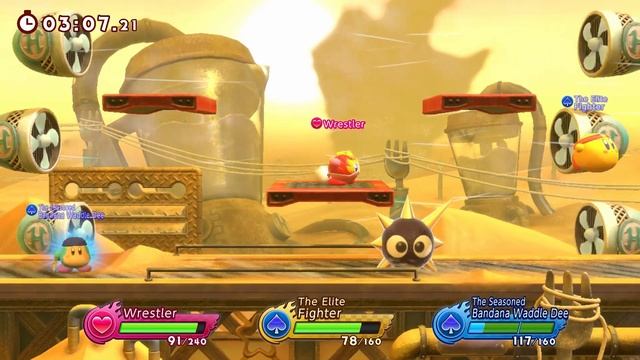 Kirby Fighters 2 - Single-Handed Mode: Wrestler Ability - All Difficulties (Very Hard) смотреть онлайн