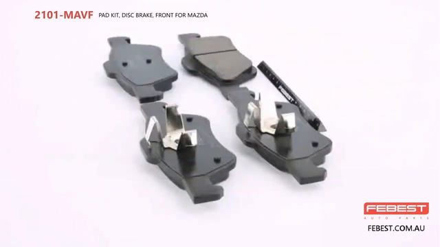 2101-MAVF PAD KIT, DISC BRAKE, FRONT FOR MAZDA смотреть онлайн