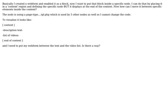 Drupal: Placing block inside a node (positioning block between specific elements in node's content) смотреть онлайн