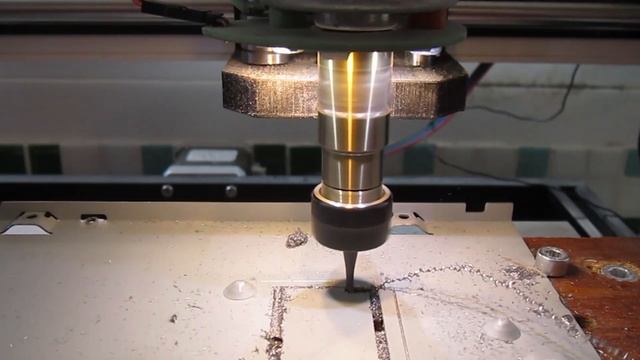 CNC 3018 фрезеровка алюминия смотреть онлайн