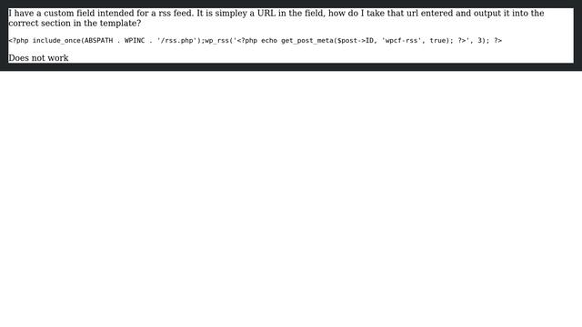 Wordpress: RSS Feed in Custom Field смотреть онлайн