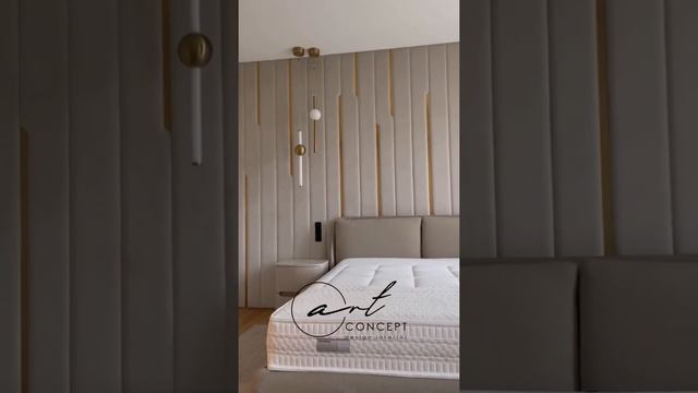 Реализованная спальня с мягкими панелями из латуни смотреть онлайн