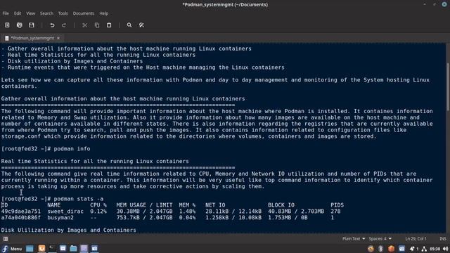 Linux container system management and monitoring using Podman смотреть онлайн