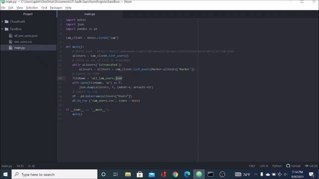 List all IAM Users with Python смотреть онлайн