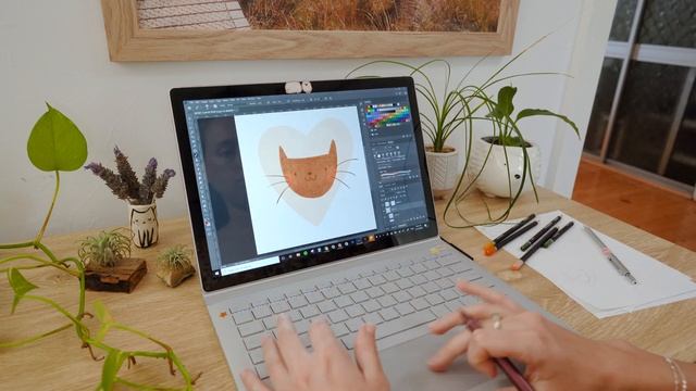 Cute Kitty Time Lapse Drawing with no Music | Draw with Me смотреть онлайн