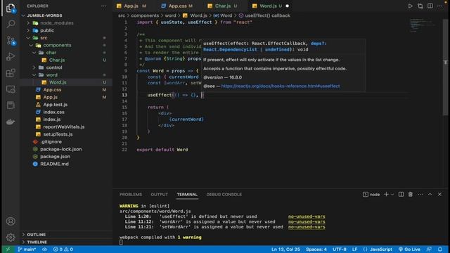 4. Learn React by Making Game Jumble Word Part 4: Create Word Component | React Beginners' Tutorial смотреть онлайн