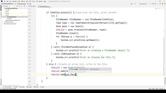 Reading and Writing JSON File Using Gson смотреть онлайн