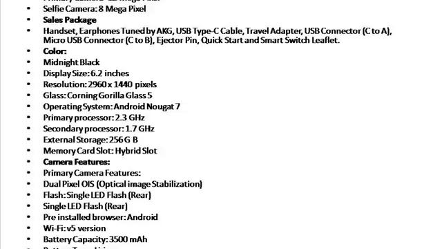 SAMSUNG Galaxy S8 Plus (Midnight Black, 64 GB) (4 GB RAM) смотреть онлайн