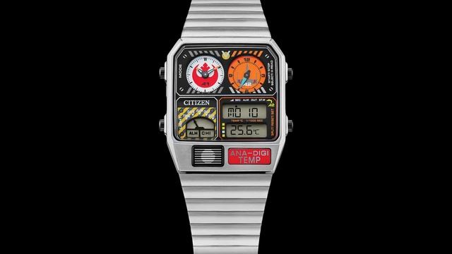 Citizen x Star Wars Ana Digi Watch - Trench Run and Rebel Pilot - Analog Digital Watches JG2108-52W смотреть онлайн