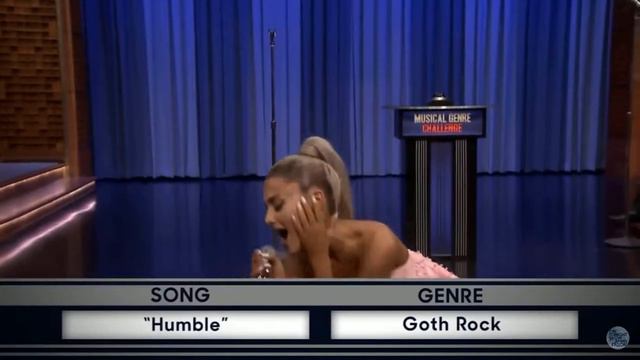 Ariana Grande - Humble (Goth Rock) On Jimmy Fallon смотреть онлайн