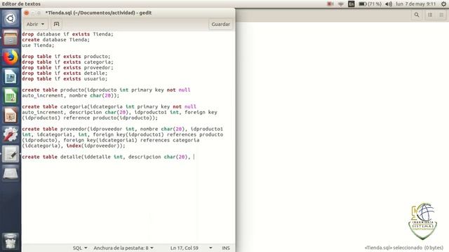 Creacion BD con Indices en MYSQL. смотреть онлайн
