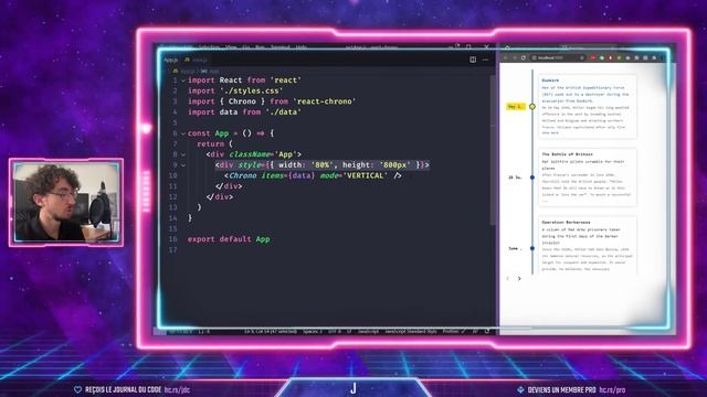 Comment créer une TIMELINE avec REACT [React Chrono] смотреть онлайн