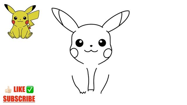 PIKACHU Zeichnen Einfach (Pokemon) Wie Zeichnet man für Anfänger und Schritt für Schritt Deutsch смотреть онлайн