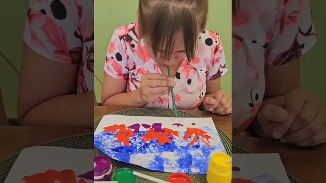 Нетрадиционная техника рисования "На морском дне" смотреть онлайн