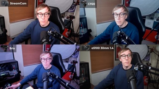 Is the StreamCam ACTUALLY Better? BATTLE of the WEBCAMS [vs Brio, C920, a5100] смотреть онлайн